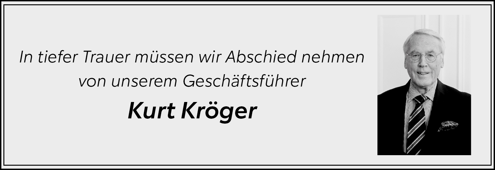 Abschied Kurt Kröger