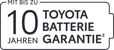 Mit bis zu 10 Jahren Toyota-Batterie-Garantie