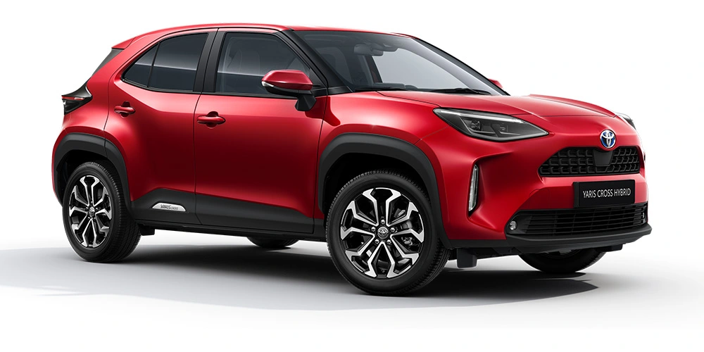 Toyota Yaris Cross Hybrid Teamplayer in Rot