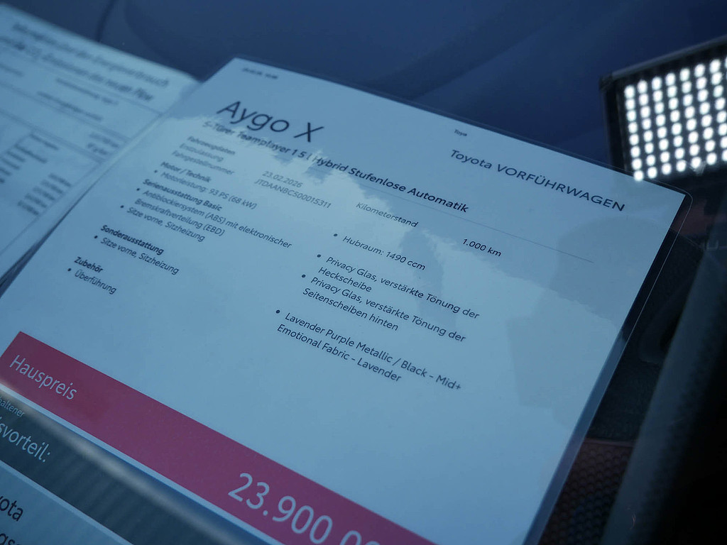 Fahrzeugansicht TOYOTA Aygo X 1.0 Teamplayer - Bild 34